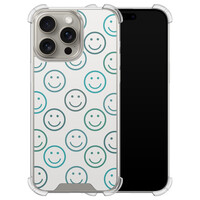 Leuke Telefoonhoesjes iPhone 15 Pro Max shockproof case - Happy faces