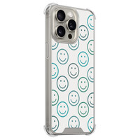 Leuke Telefoonhoesjes iPhone 15 Pro Max shockproof case - Happy faces