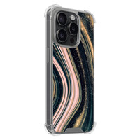 Leuke Telefoonhoesjes iPhone 15 Pro shockproof case - Marble waves