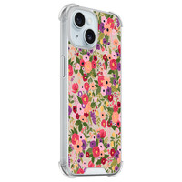 Leuke Telefoonhoesjes iPhone 15 shockproof case - Floral garden
