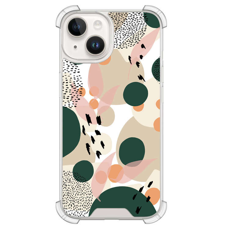 Leuke Telefoonhoesjes iPhone 14 shockproof case - Abstract painted