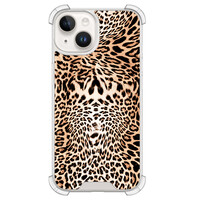 Leuke Telefoonhoesjes iPhone 14 shockproof case - Luipaardprint