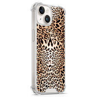 Leuke Telefoonhoesjes iPhone 14 shockproof case - Luipaardprint