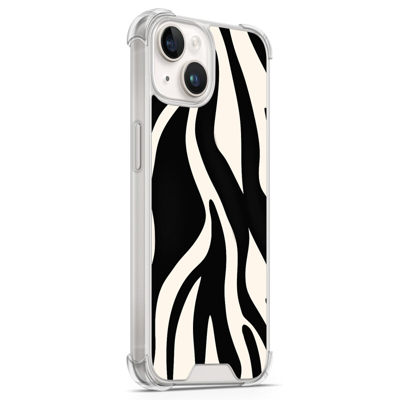Leuke Telefoonhoesjes iPhone 14 shockproof case - Zebra