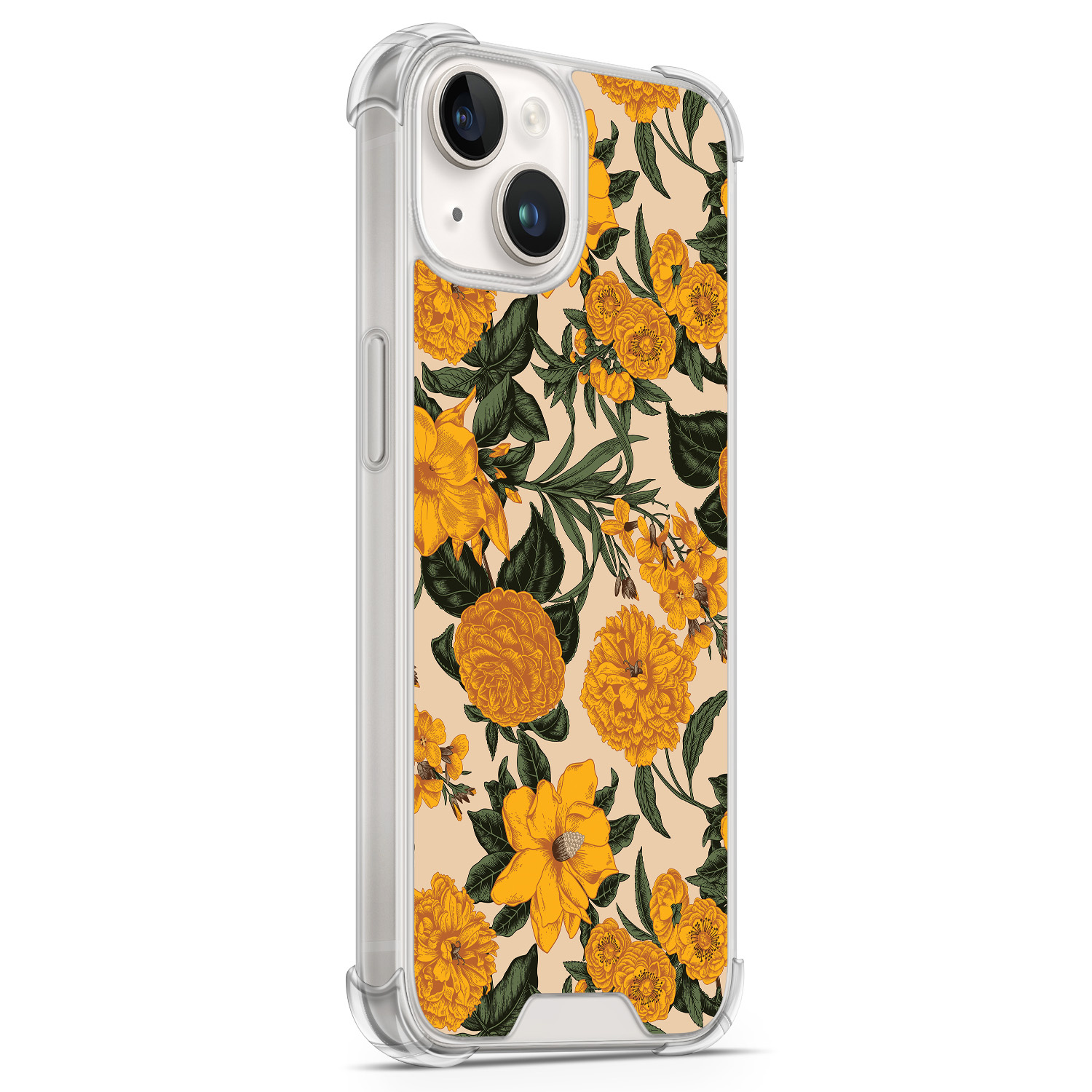 Leuke Telefoonhoesjes iPhone 14 shockproof case - Retro flowers
