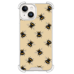 Leuke Telefoonhoesjes iPhone 14 shockproof case - Bee happy