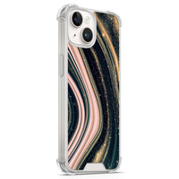 Leuke Telefoonhoesjes iPhone 14 shockproof case - Marble waves