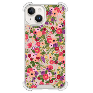 Leuke Telefoonhoesjes iPhone 14 shockproof case - Floral garden
