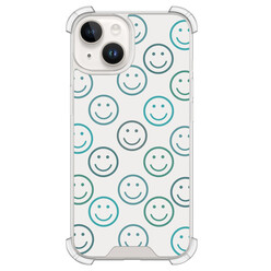 Leuke Telefoonhoesjes iPhone 14 shockproof case - Happy faces