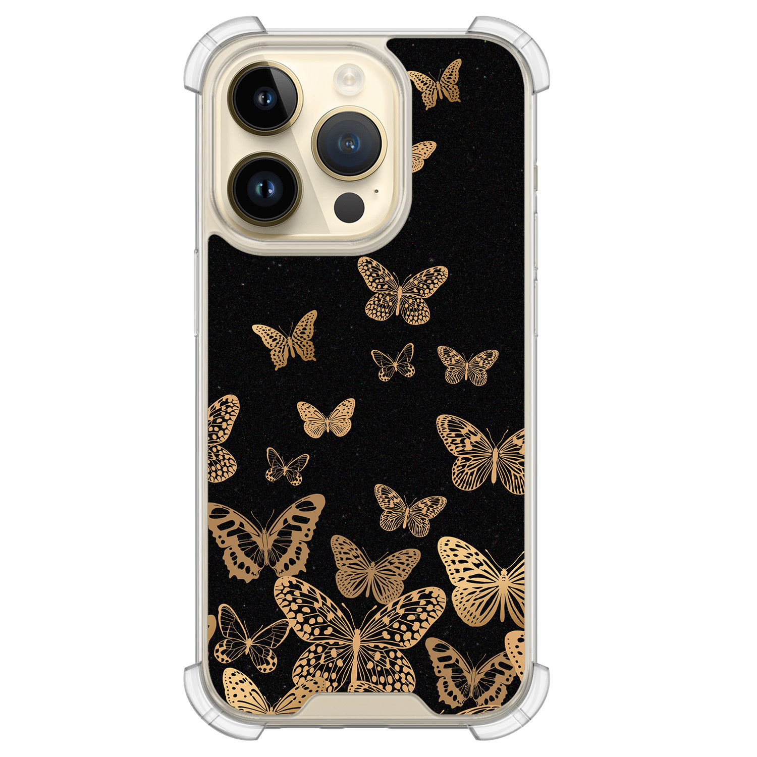 Leuke Telefoonhoesjes iPhone 14 Pro shockproof case - Vlinders