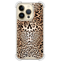 Leuke Telefoonhoesjes iPhone 14 Pro shockproof case - Luipaardprint