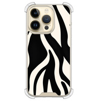 Leuke Telefoonhoesjes iPhone 14 Pro shockproof case - Zebra