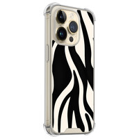 Leuke Telefoonhoesjes iPhone 14 Pro shockproof case - Zebra