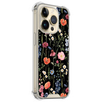 Leuke Telefoonhoesjes iPhone 14 Pro shockproof case - Dark flowers