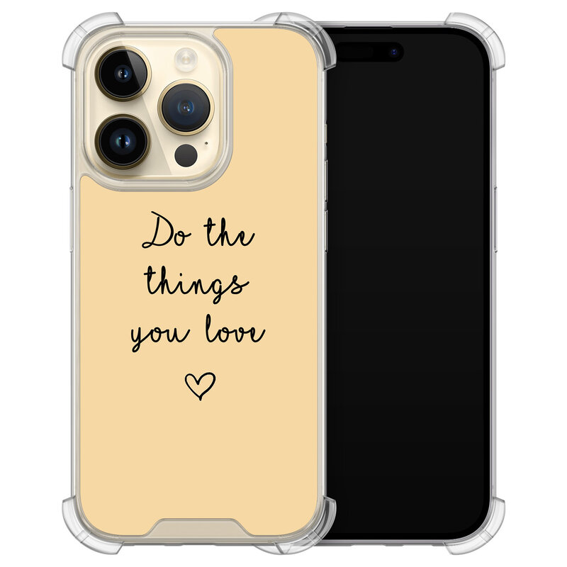 Leuke Telefoonhoesjes iPhone 14 Pro shockproof case - Do the things with love