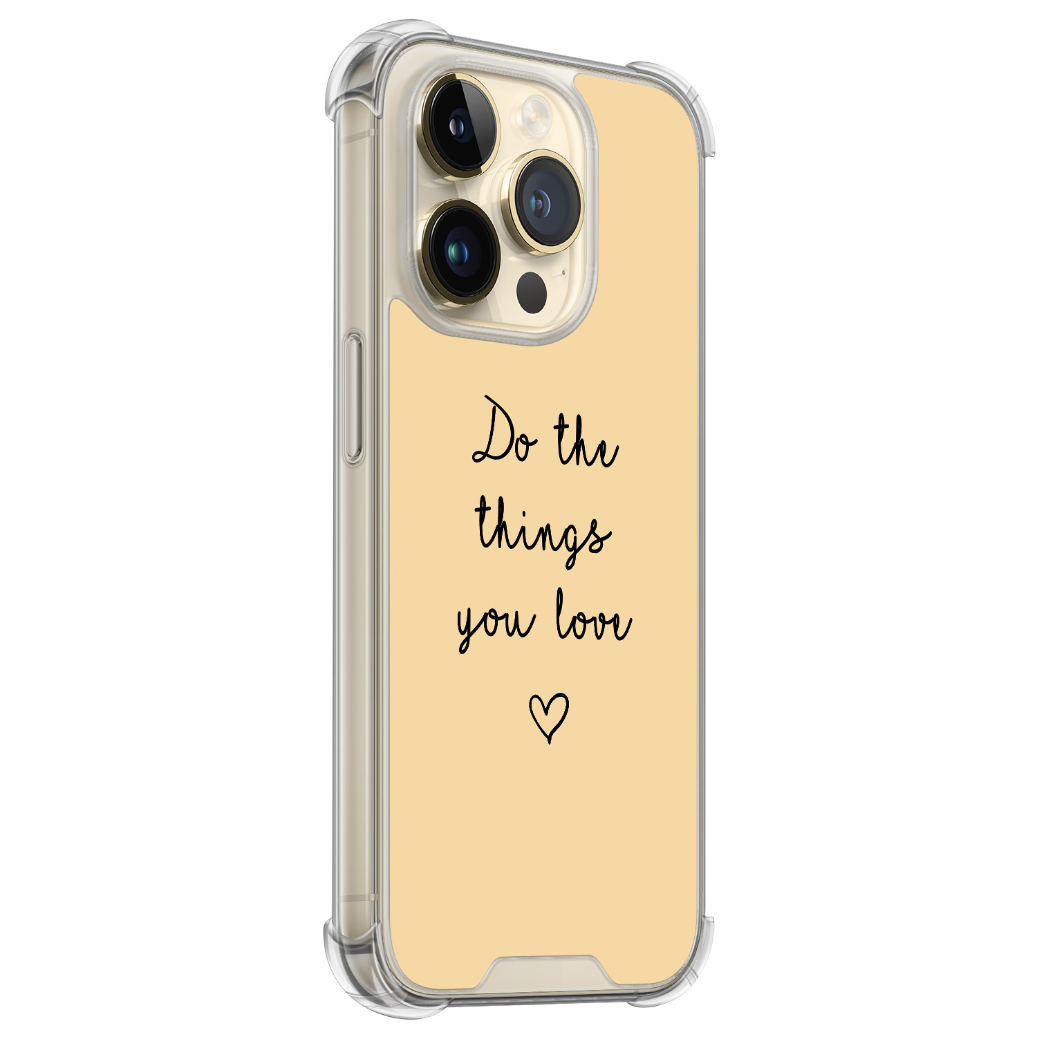 Leuke Telefoonhoesjes iPhone 14 Pro shockproof case - Do the things with love