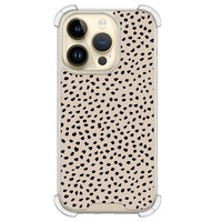 Leuke Telefoonhoesjes iPhone 14 Pro shockproof case - Almond dots