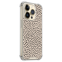 Leuke Telefoonhoesjes iPhone 14 Pro shockproof case - Almond dots