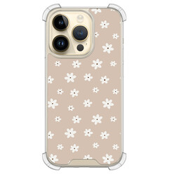 Leuke Telefoonhoesjes iPhone 14 Pro shockproof case - Cute flowers