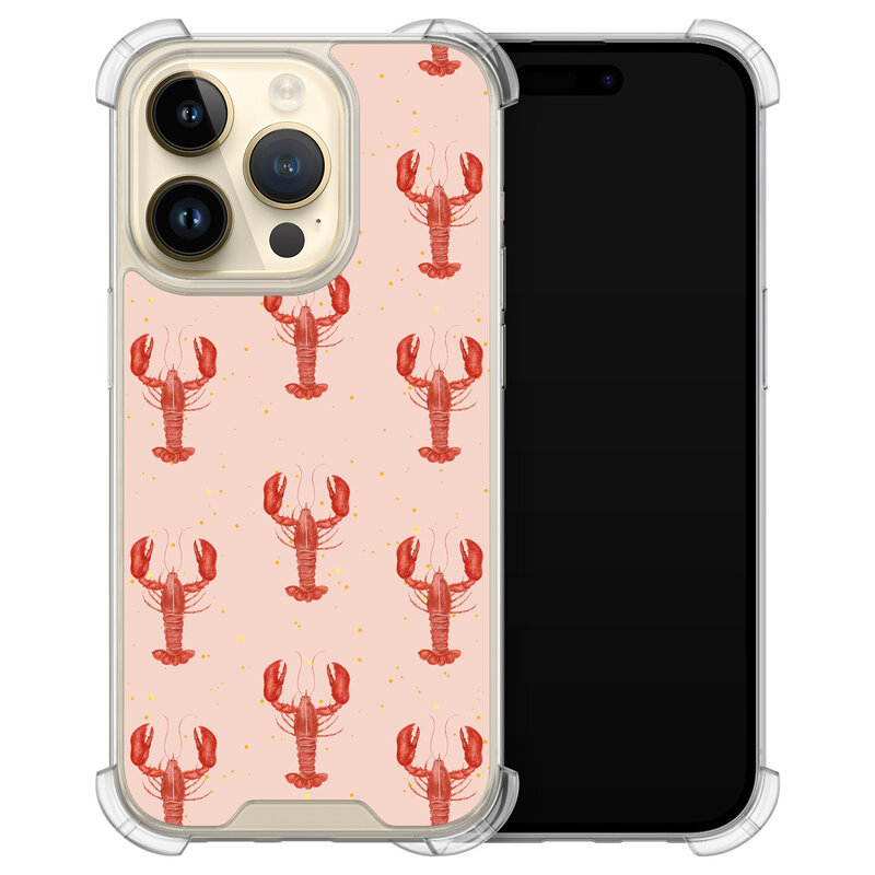 Leuke Telefoonhoesjes iPhone 14 Pro shockproof case - Lobster