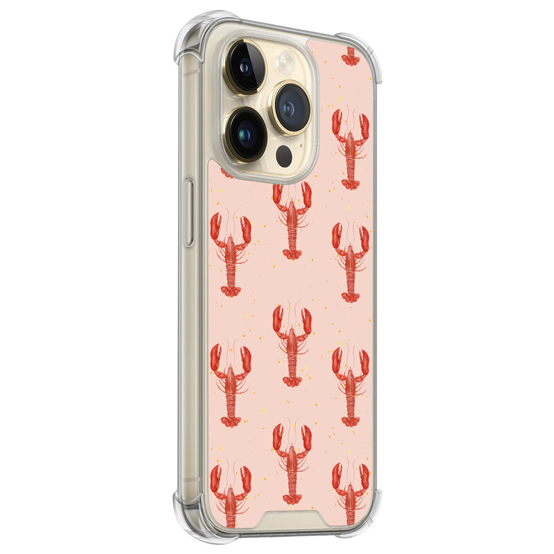 Leuke Telefoonhoesjes iPhone 14 Pro shockproof case - Lobster