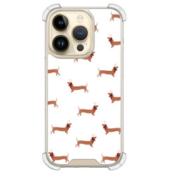 Leuke Telefoonhoesjes iPhone 14 Pro shockproof case - Teckels