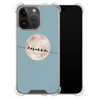 Leuke Telefoonhoesjes iPhone 14 Pro Max shockproof case - Moon birds