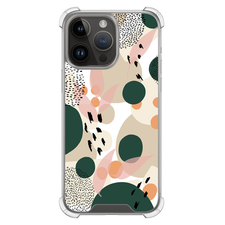 Leuke Telefoonhoesjes iPhone 14 Pro Max shockproof case - Abstract painted