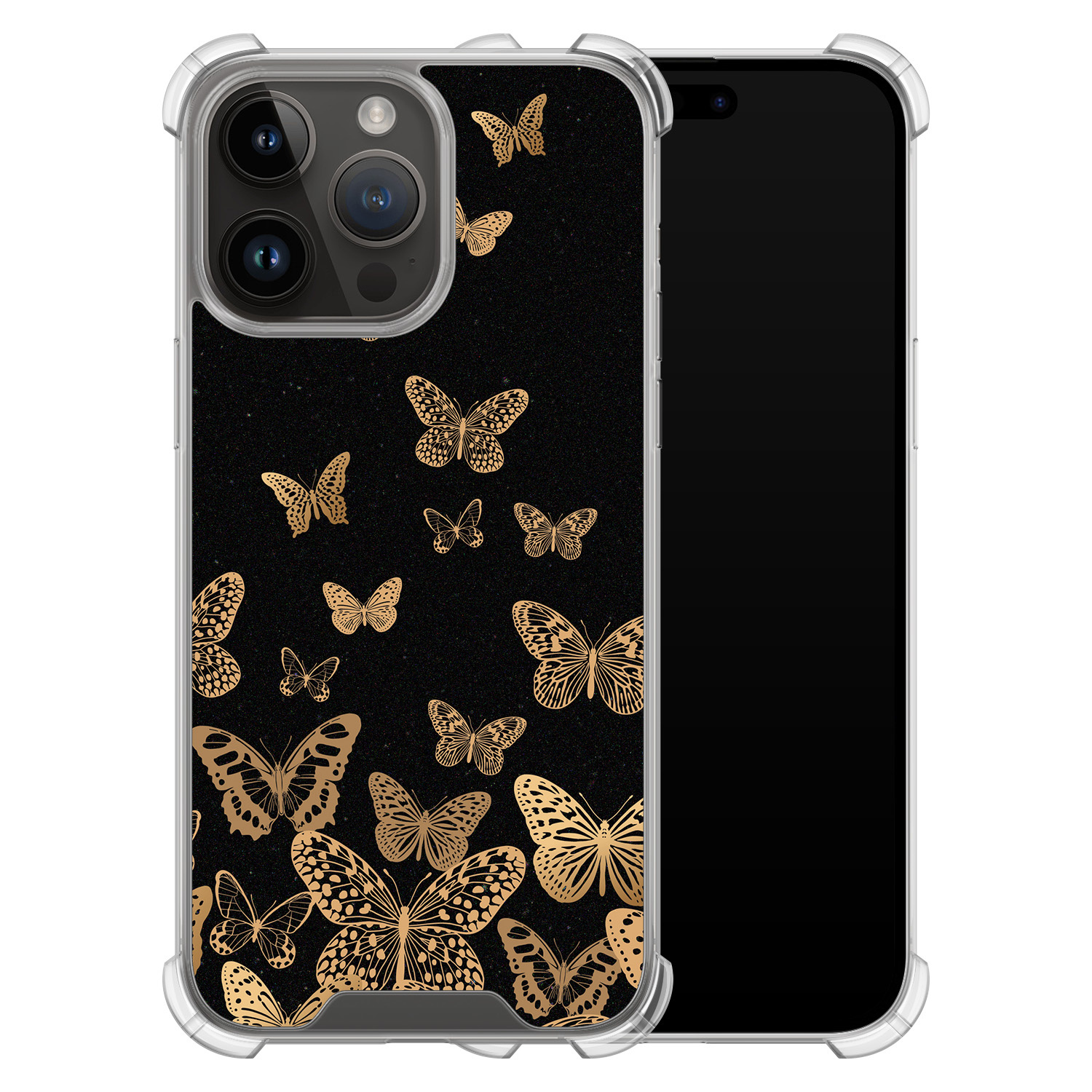 Leuke Telefoonhoesjes iPhone 14 Pro Max shockproof case - Vlinders