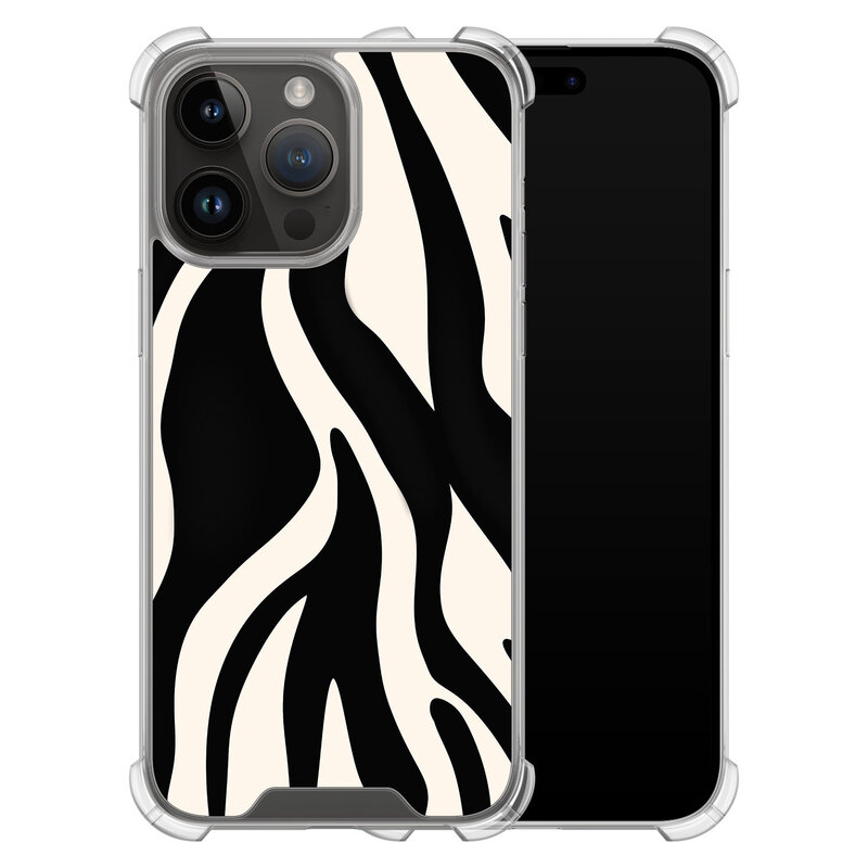 Leuke Telefoonhoesjes iPhone 14 Pro Max shockproof case - Zebra