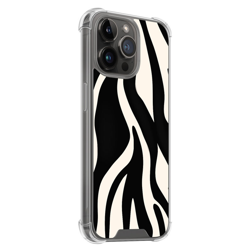 Leuke Telefoonhoesjes iPhone 14 Pro Max shockproof case - Zebra