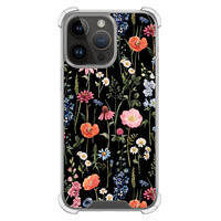 Leuke Telefoonhoesjes iPhone 14 Pro Max shockproof case - Dark flowers