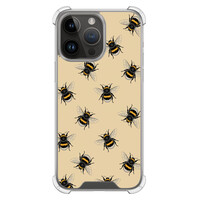 Leuke Telefoonhoesjes iPhone 14 Pro Max shockproof case - Bee happy