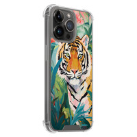 Leuke Telefoonhoesjes iPhone 14 Pro Max shockproof case - Tijger in de jungle