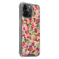 Leuke Telefoonhoesjes iPhone 14 Pro Max shockproof case - Floral garden