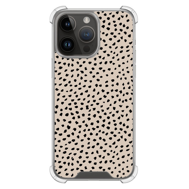 Leuke Telefoonhoesjes iPhone 14 Pro Max shockproof case - Almond dots