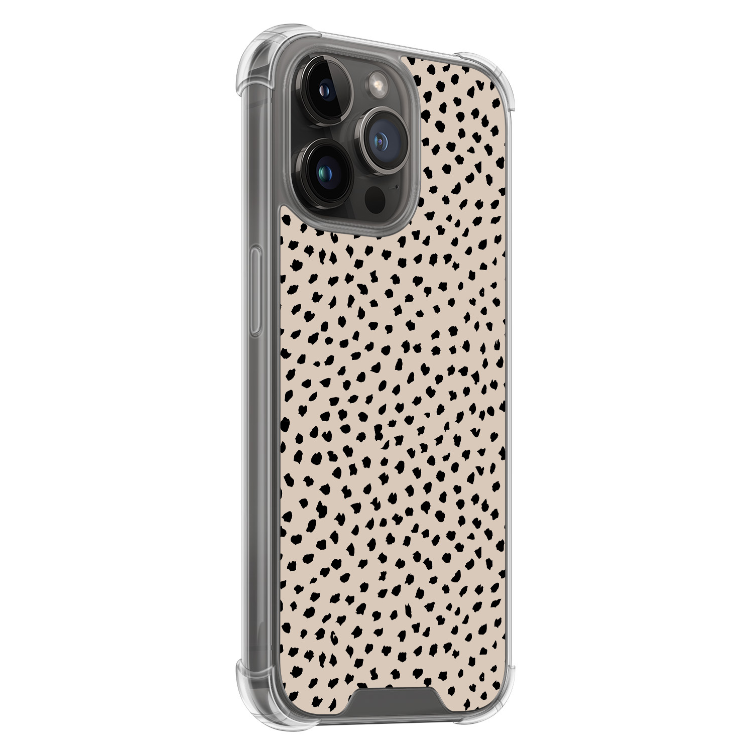 Leuke Telefoonhoesjes iPhone 14 Pro Max shockproof case - Almond dots