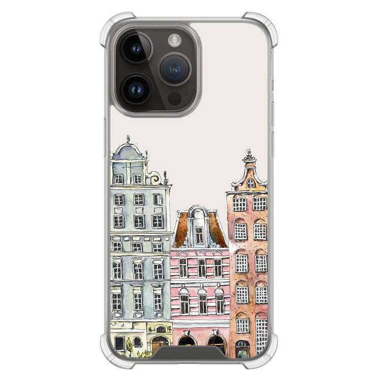 Leuke Telefoonhoesjes iPhone 14 Pro Max shockproof case - Grachtenpandjes