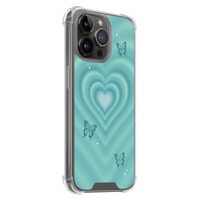 Leuke Telefoonhoesjes iPhone 14 Pro Max shockproof case - Retro hart vlinder