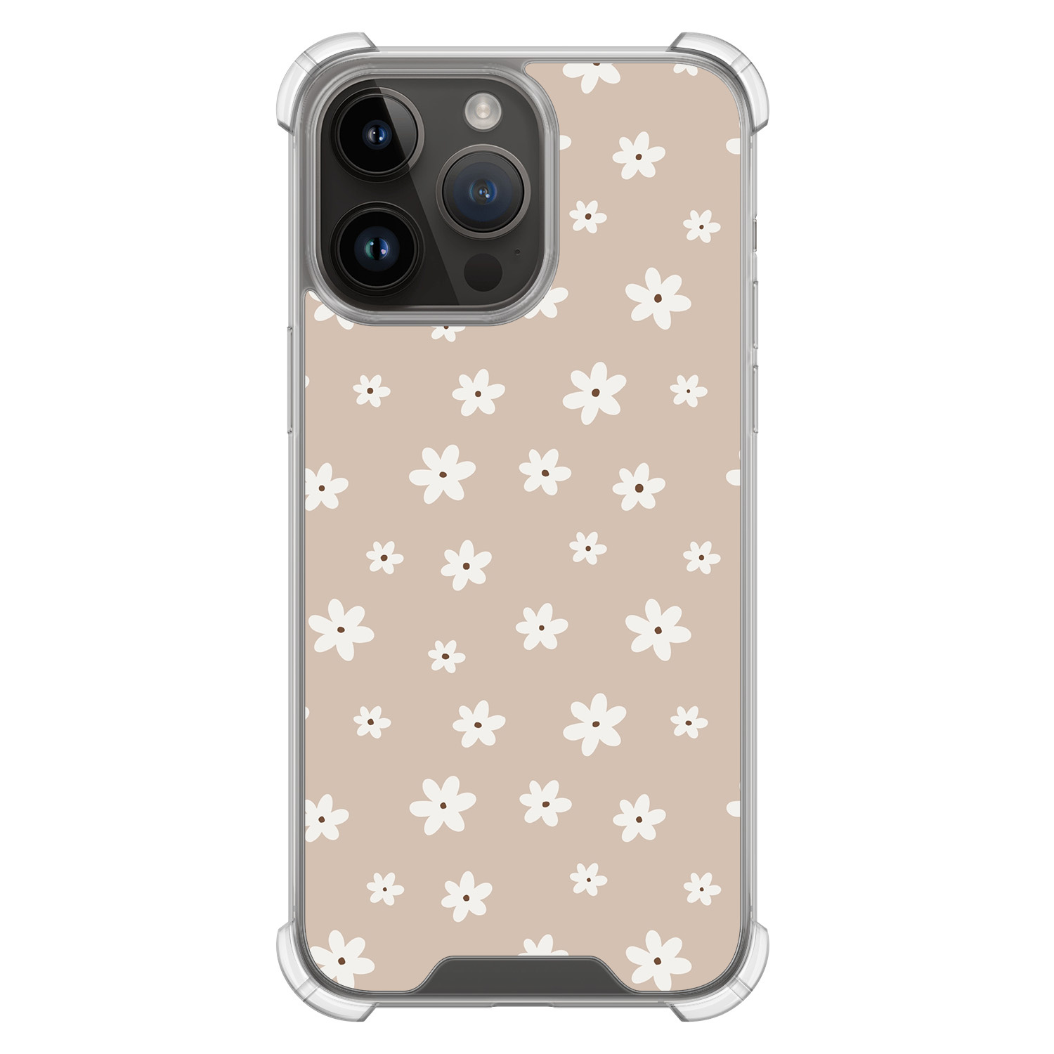 Leuke Telefoonhoesjes iPhone 14 Pro Max shockproof case - Cute flowers