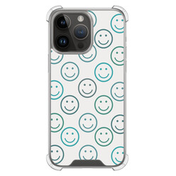 Leuke Telefoonhoesjes iPhone 14 Pro Max shockproof case - Happy faces