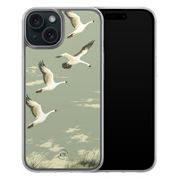 Leuke Telefoonhoesjes iPhone 15 hybride hoesje - Vogels