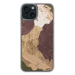 Leuke Telefoonhoesjes iPhone 15 hybride hoesje - Abstract art