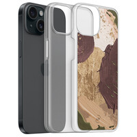 Leuke Telefoonhoesjes iPhone 15 hybride hoesje - Abstract art