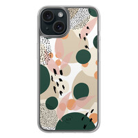 Leuke Telefoonhoesjes iPhone 15 hybride hoesje - Abstract print