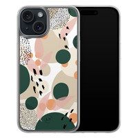 Leuke Telefoonhoesjes iPhone 15 hybride hoesje - Abstract print