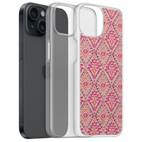 Leuke Telefoonhoesjes iPhone 15 hybride hoesje - Ibiza art deco