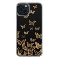 Leuke Telefoonhoesjes iPhone 15 hybride hoesje - Vlinders