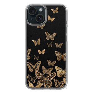 Leuke Telefoonhoesjes iPhone 15 hybride hoesje - Vlinders