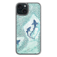 Leuke Telefoonhoesjes iPhone 15 hybride hoesje - Baby shark